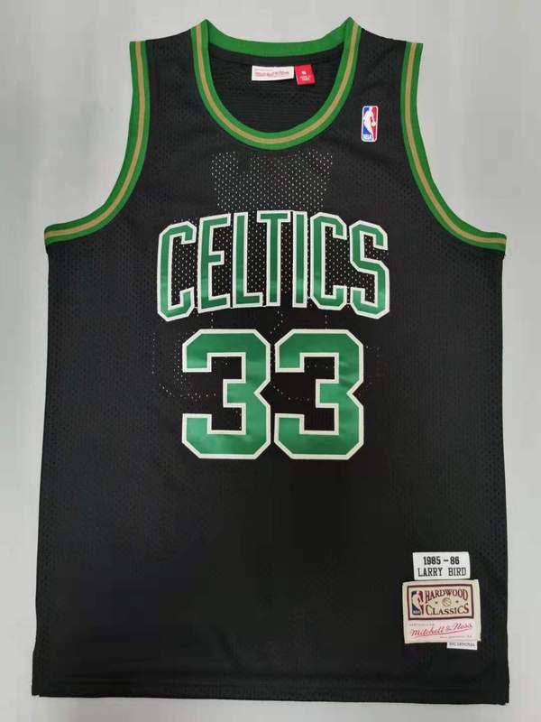 Men Boston Celtics #33 Bird Black Throwback Best mesh 2021 NBA Jersey->boston celtics->NBA Jersey
